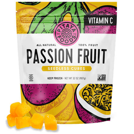 Natural Passion Fruit Snack-Sized Pieces 2Lb