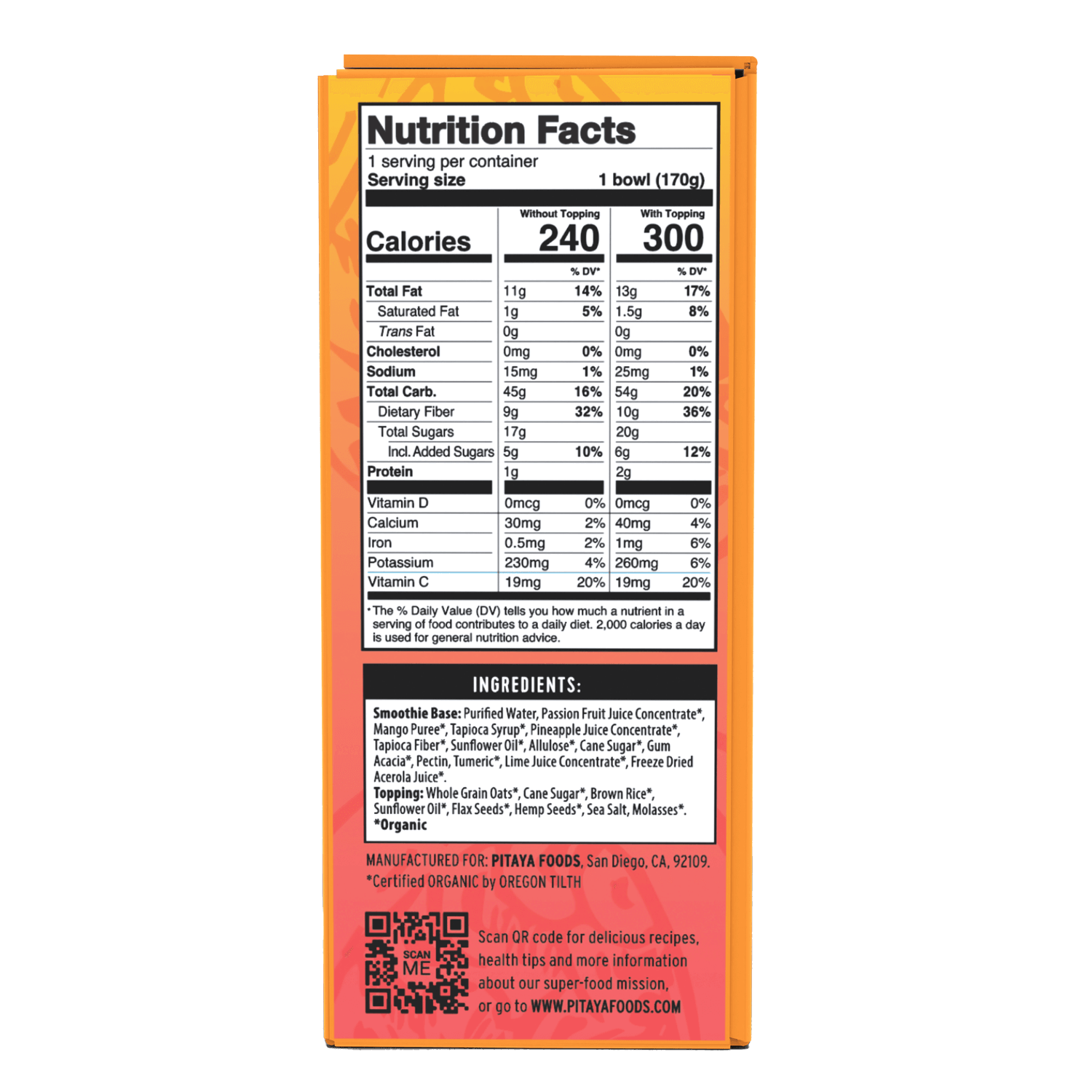 Organic Immunity Smoothie Bowl