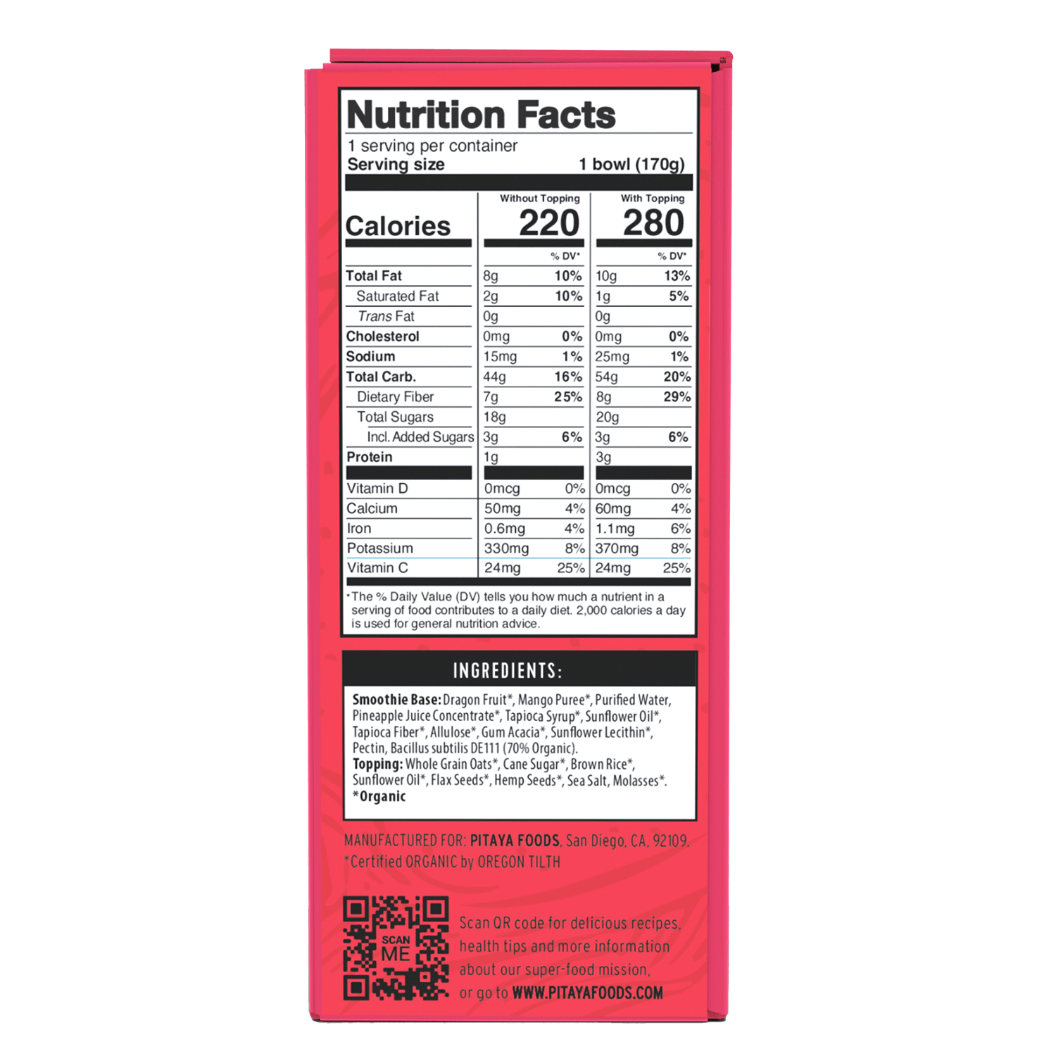 Organic Inner Health Smoothie Bowl