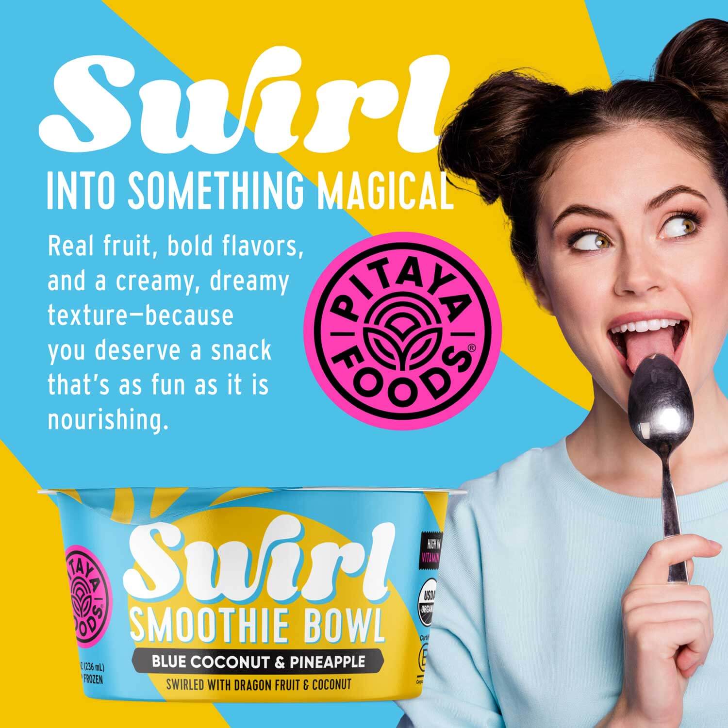 Organic Coconut and Pineapple Swirl Bowl