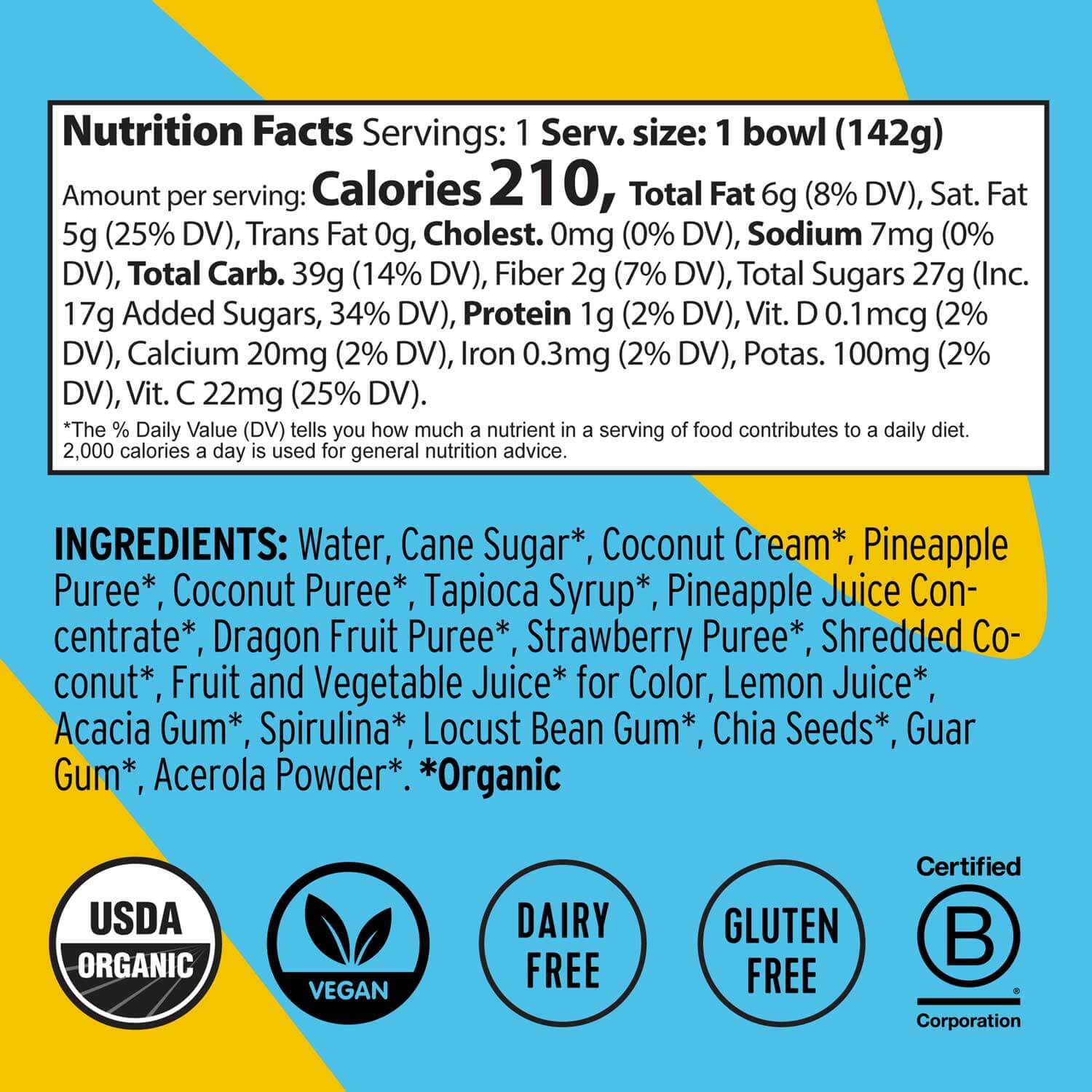 Organic Coconut and Pineapple Swirl Bowl