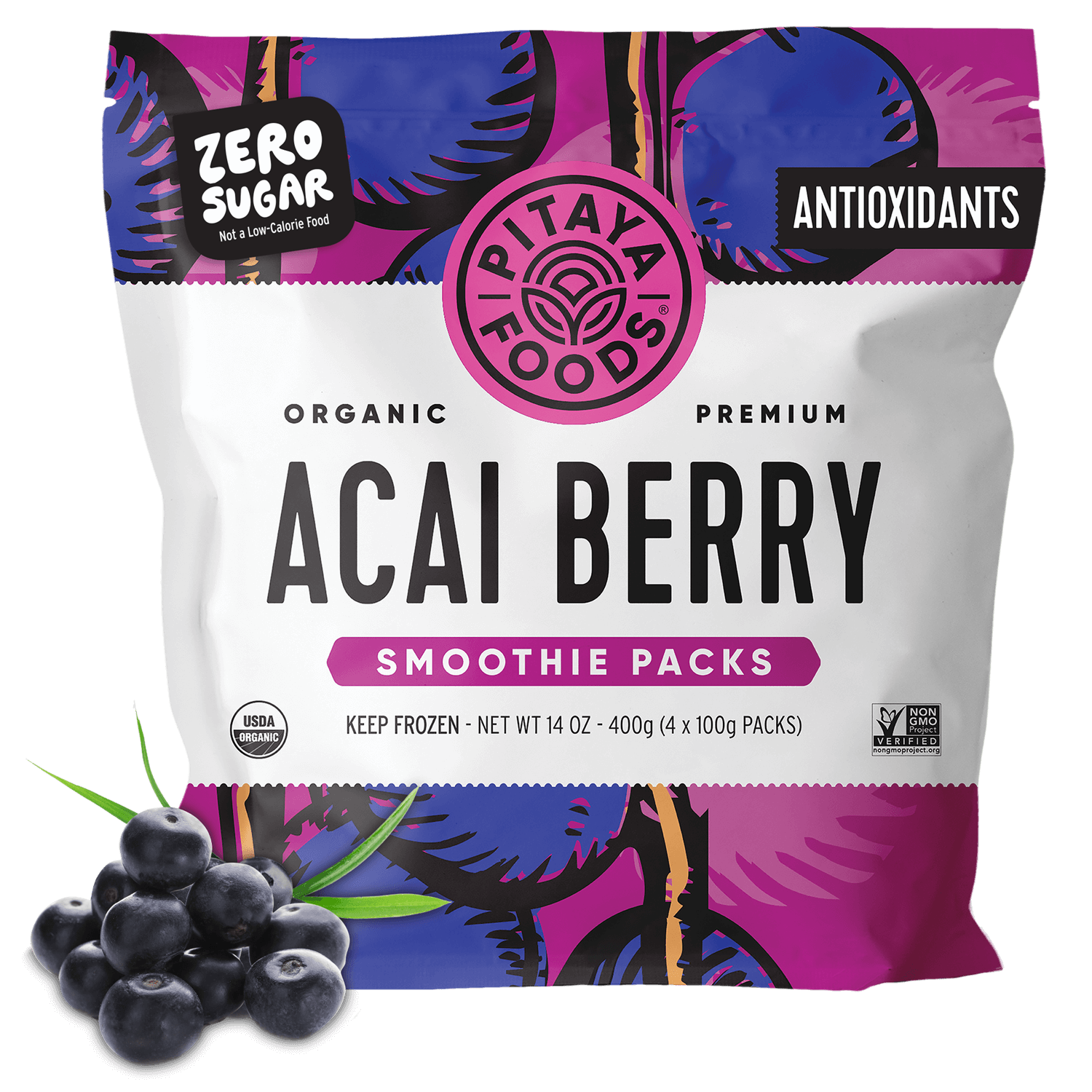 Organic Acai Berry Smoothie Packs