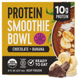 Organic Protein Chocolate Banana Smoothie Bowl