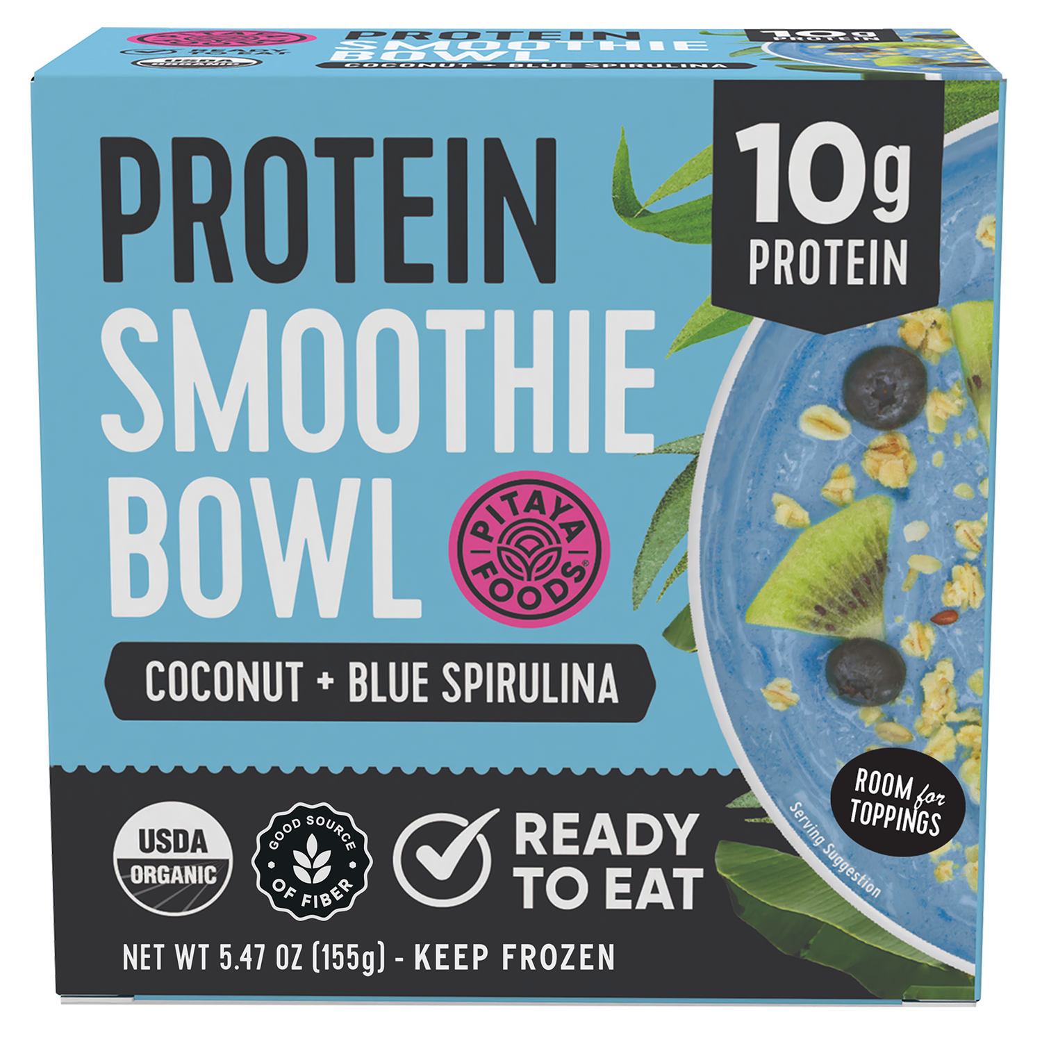 Protein Coconut Blue Spirulina Smoothie Bowl