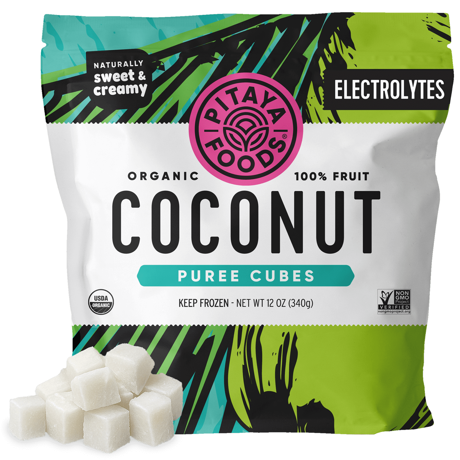 Pitaya Foods Organic Coconut Puree Cubes