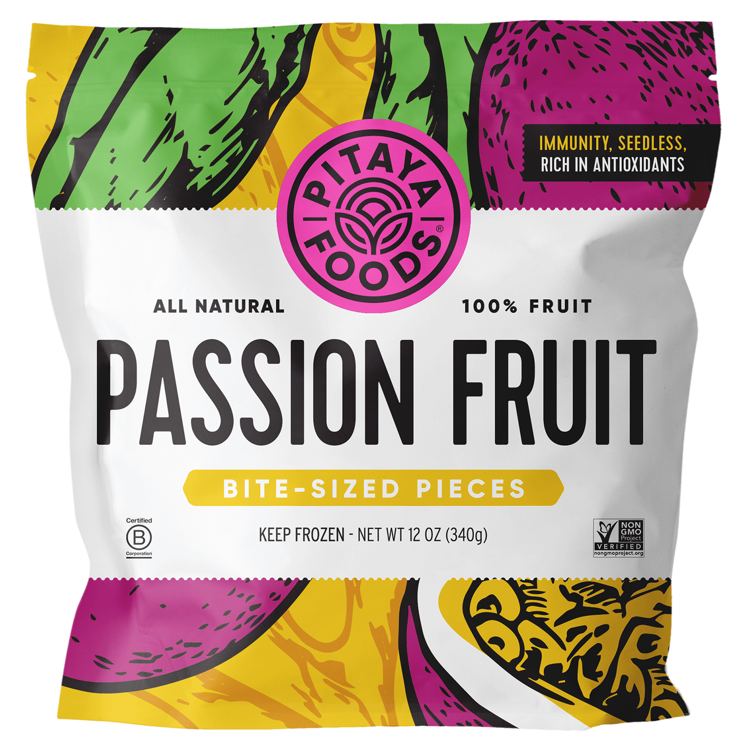 Pitaya Foods Passion Fruit Bite-Sized Pieces