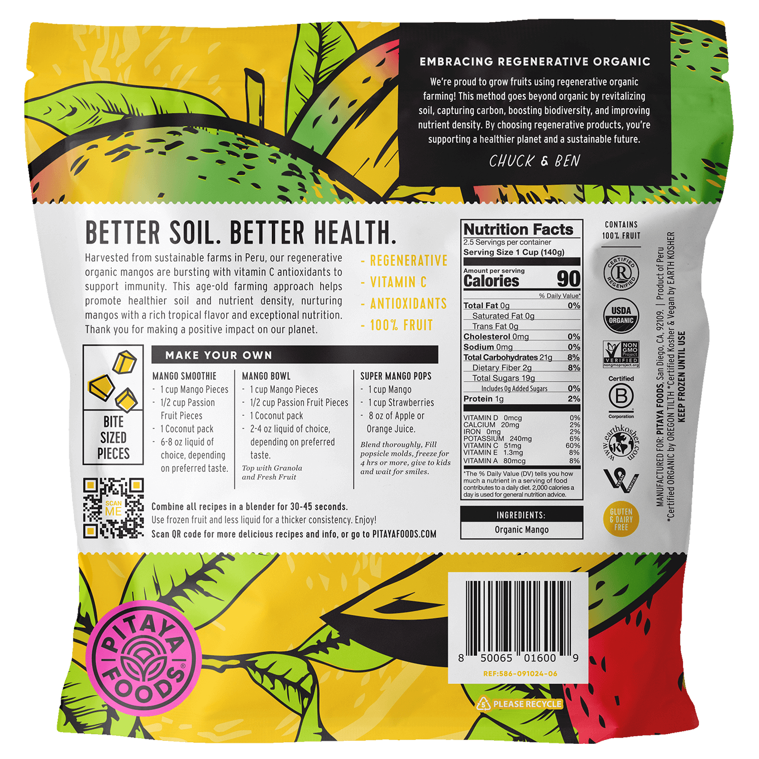 Regenerative Organic Mango Bite-Sized Pieces