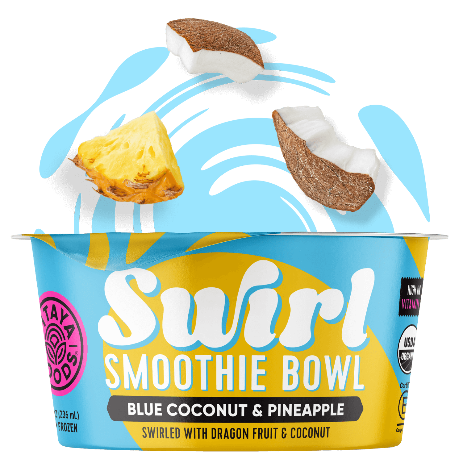 Organic Coconut and Pineapple Swirl Bowl