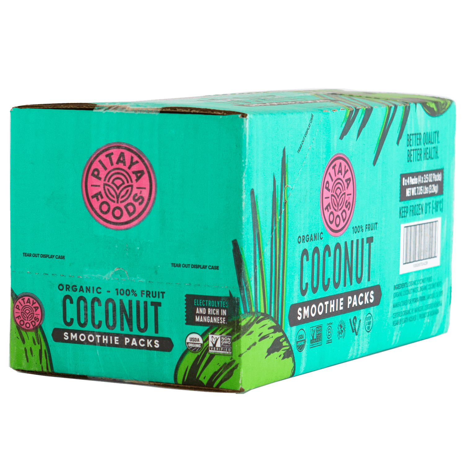 Pitaya Foods Coconut Smoothie Packs Case Size