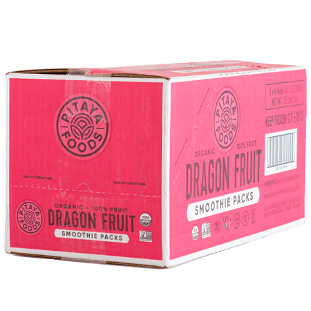 Organic Dragon Fruit Smoothie Packs Case