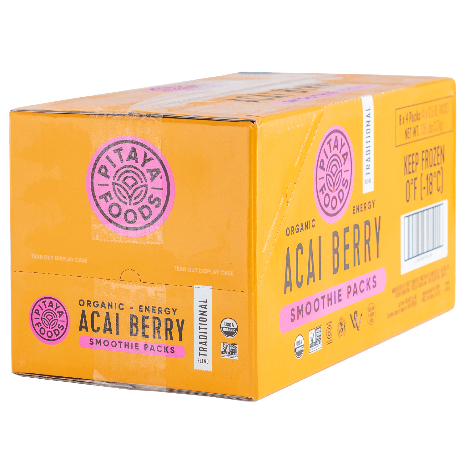 Organic Acai Traditional Smoothie Packs Case