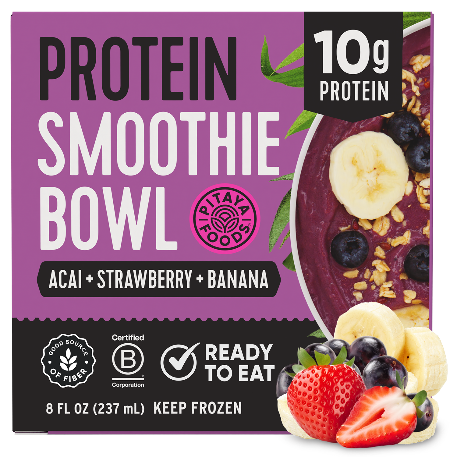 Protein Acai Banana Smoothie Bowl