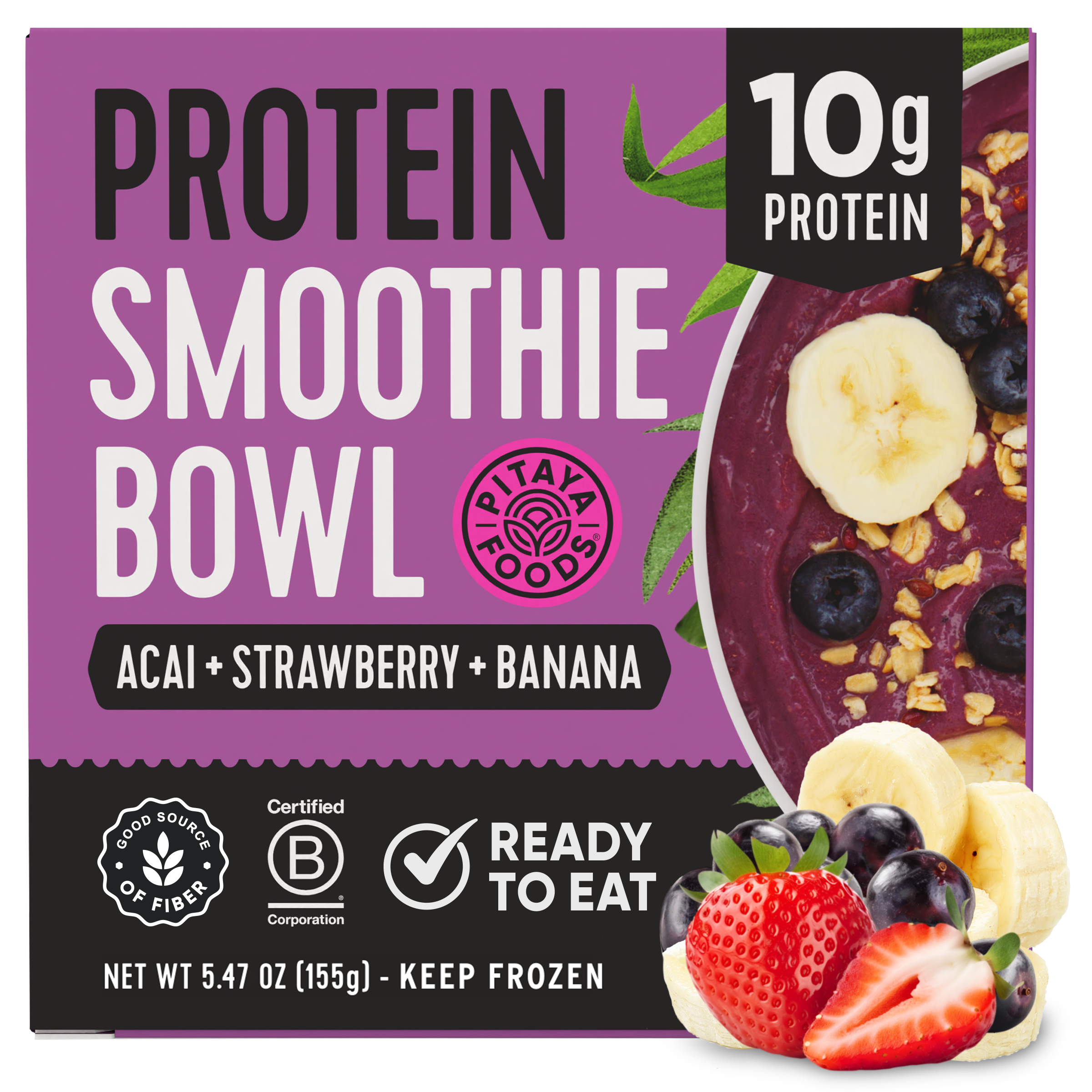 Protein Acai Banana Smoothie Bowl