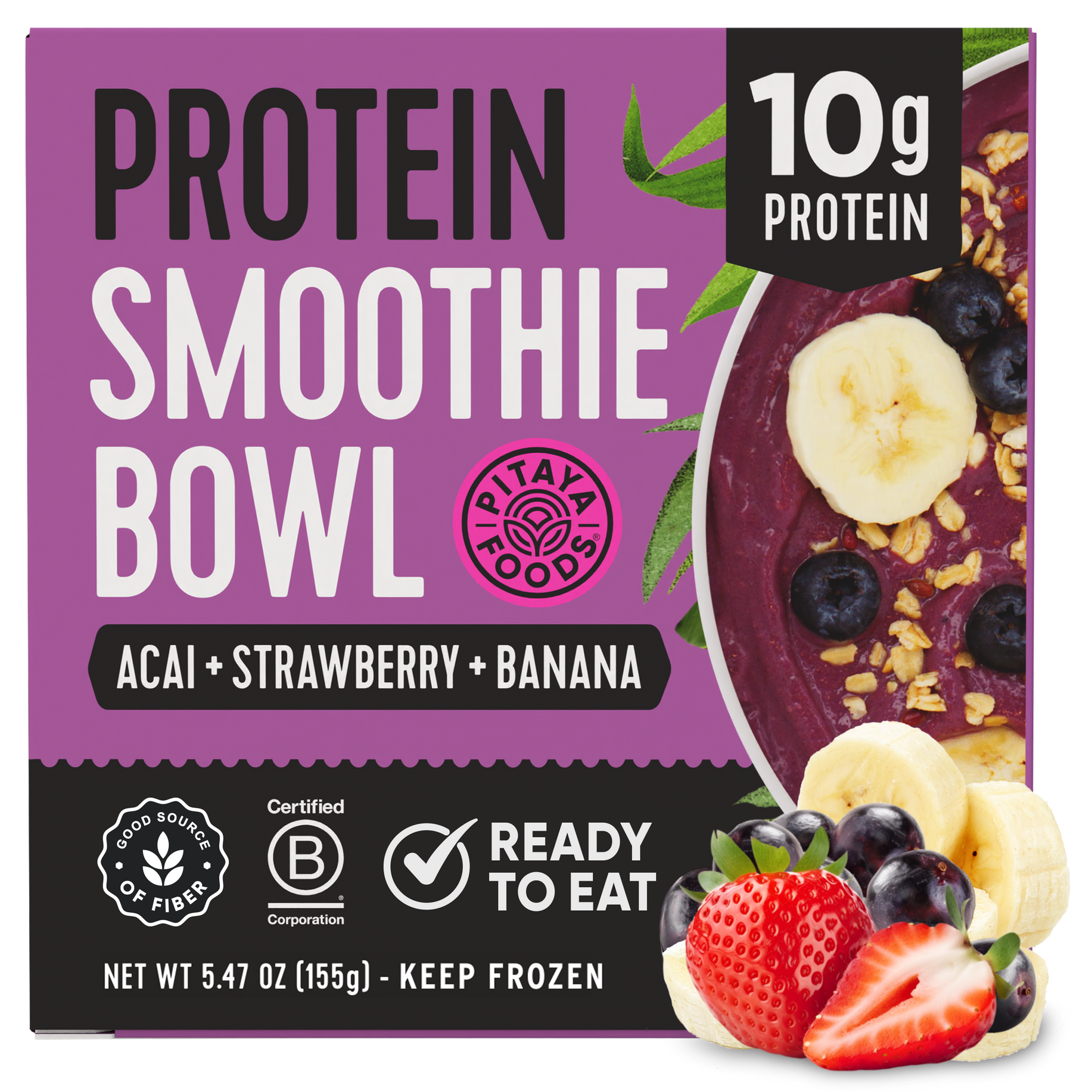 Protein Acai Banana Smoothie Bowl