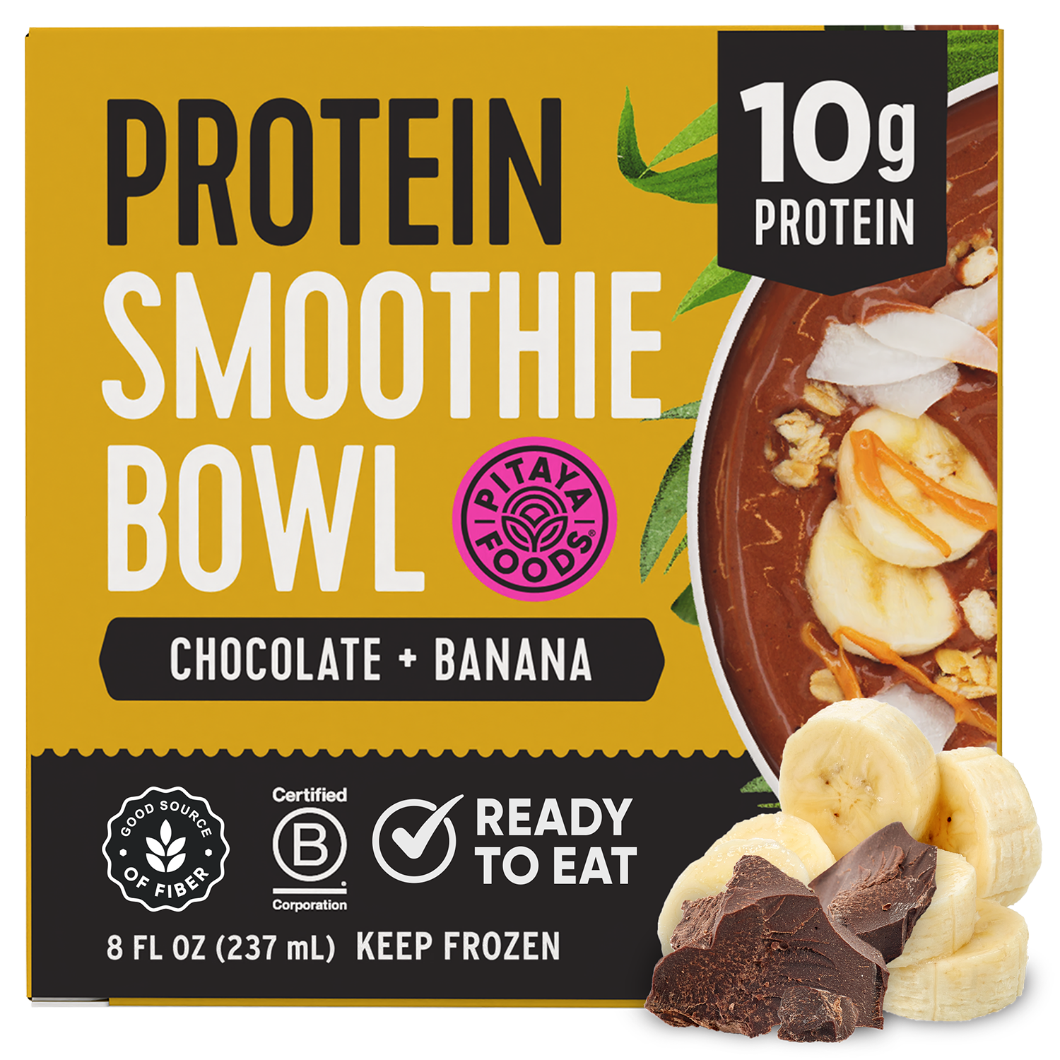 Protein Chocolate Banana Smoothie Bowl