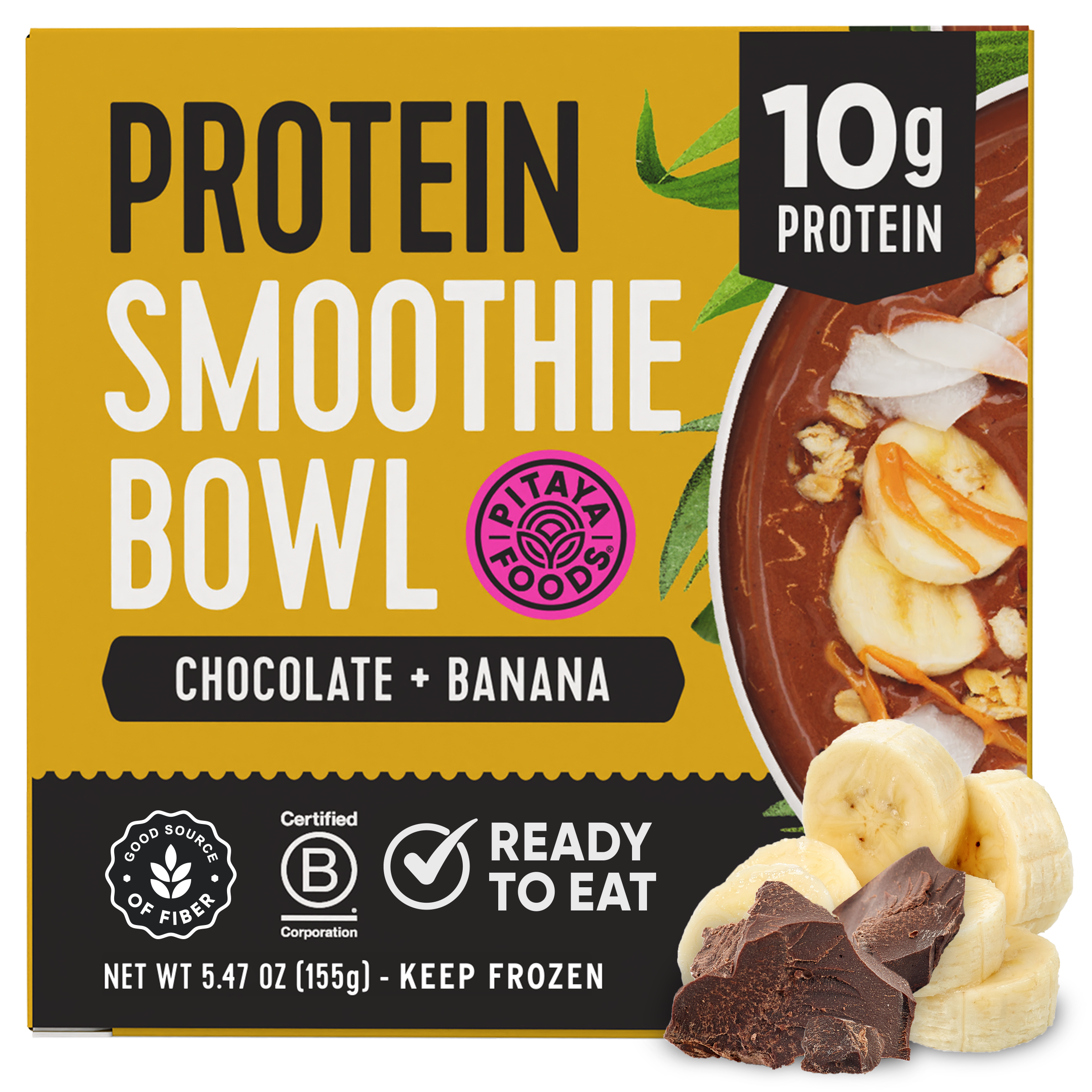 Protein Chocolate Banana Smoothie Bowl