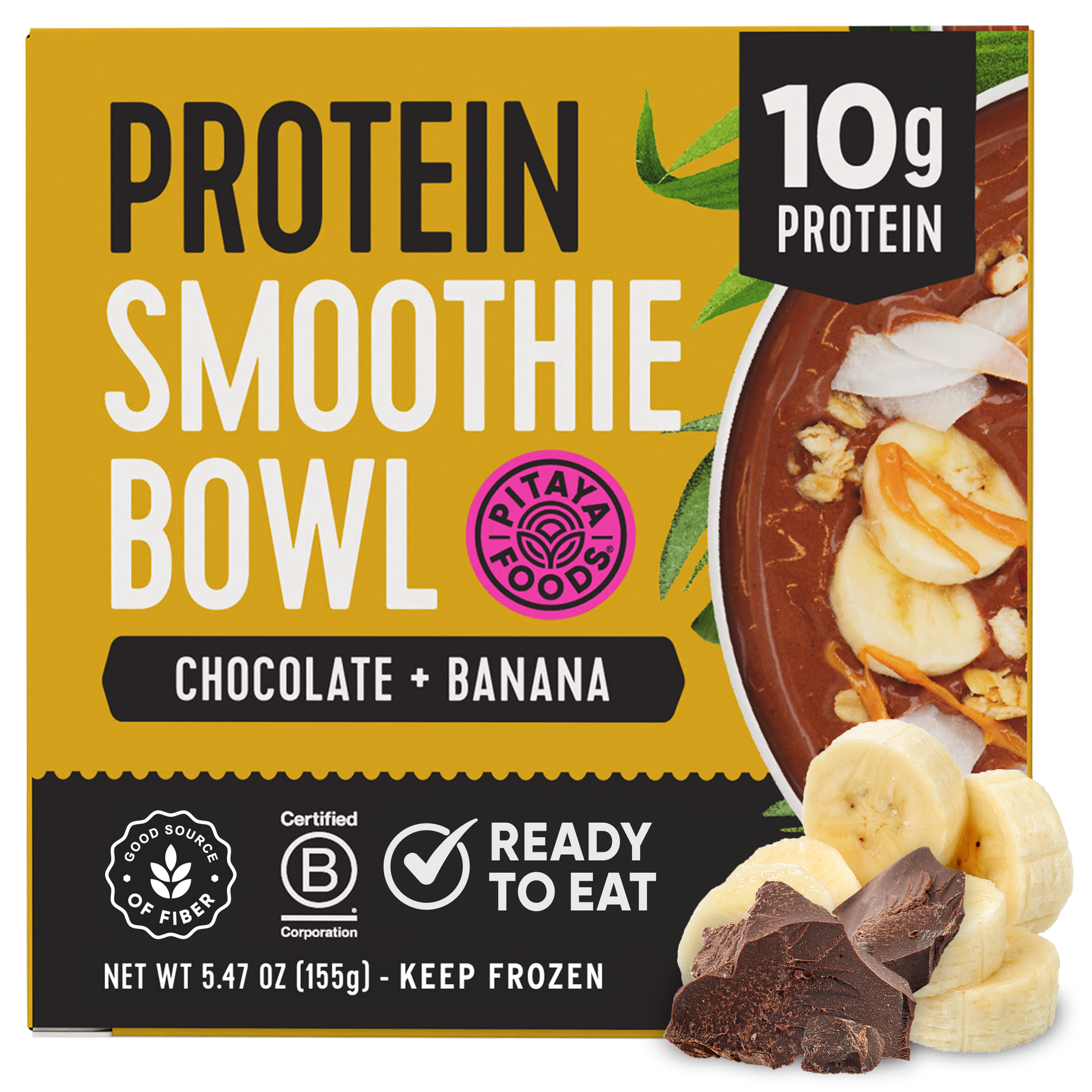 Protein Chocolate Banana Smoothie Bowl