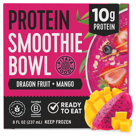 Protein Dragon Fruit Mango Smoothie Bowl