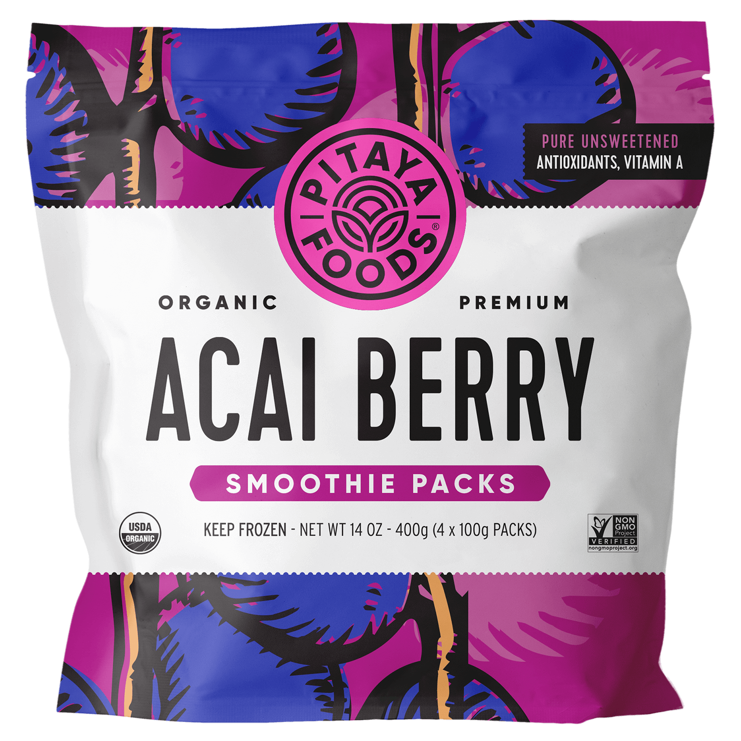 Pitaya Foods Organic Acai Berry Smoothie Packs