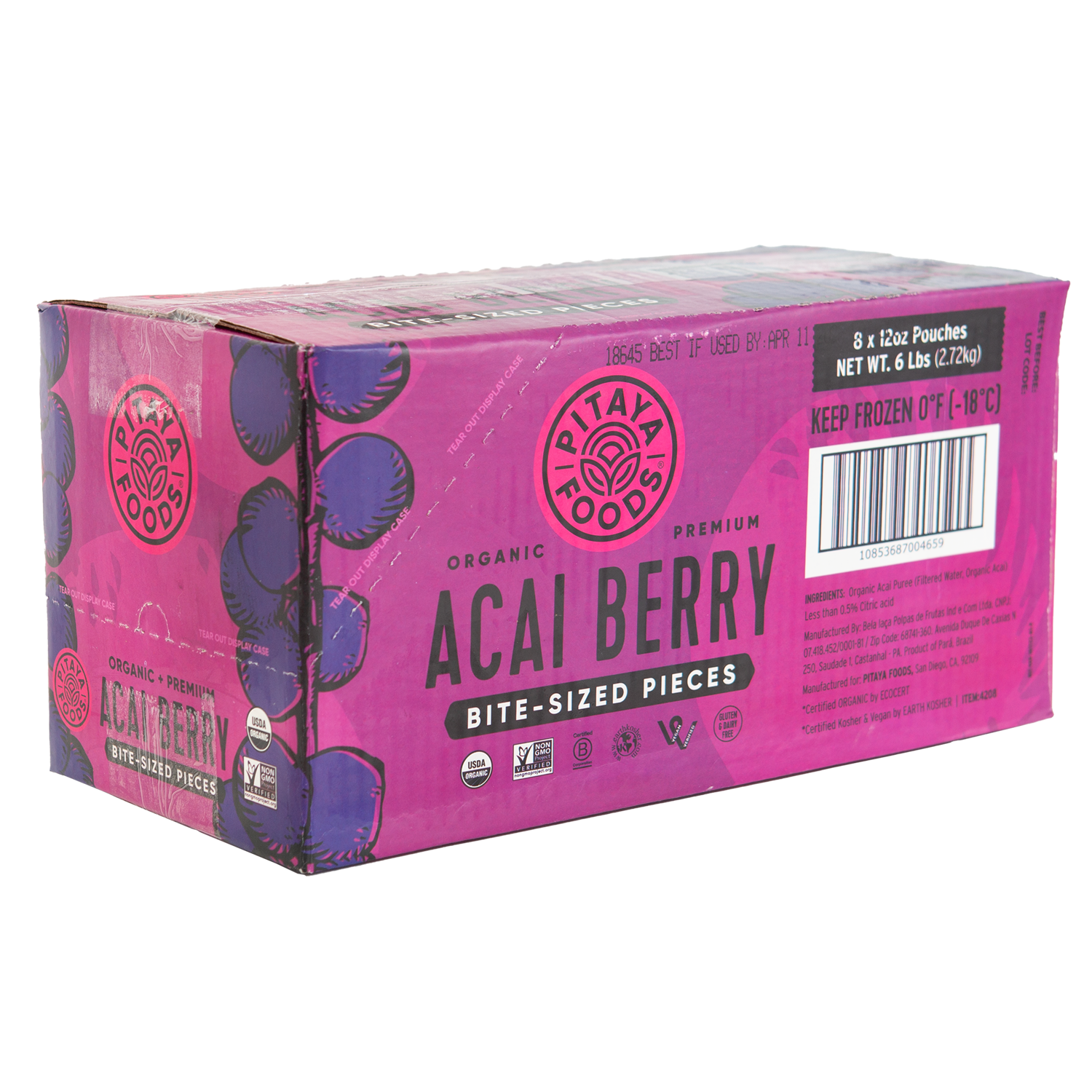 Organic Acai Berry Bite-Sized Pieces Case