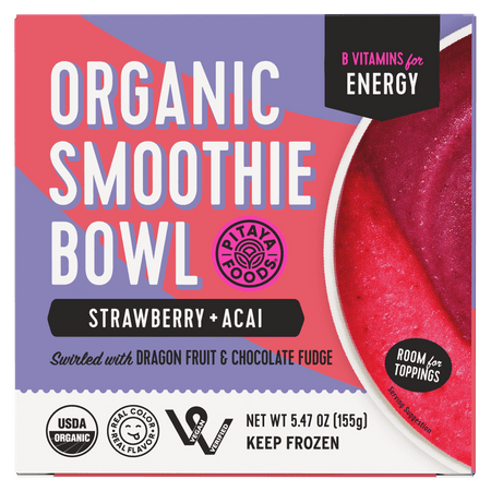 Organic Strawberry and Acai Smoothie Bowl