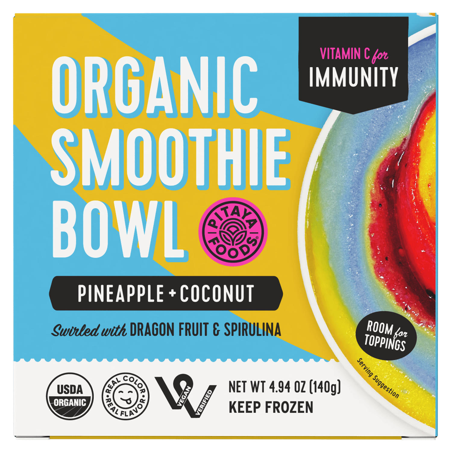 Organic Pineapple and Coconut Smoothie Bowl
