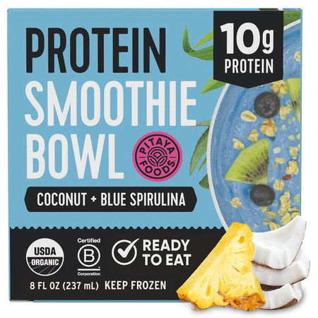 Organic Protein Blue Coconut Blueberry Smoothie Bowl