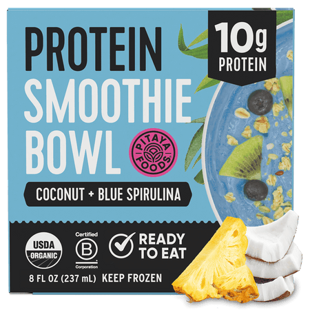 Organic Protein Coconut Blue Spirulina Smoothie Bowl