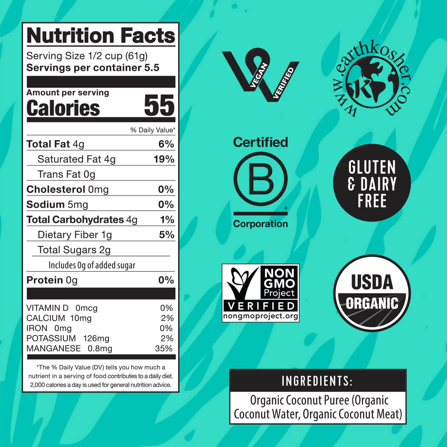 Organic Coconut Puree Cubes