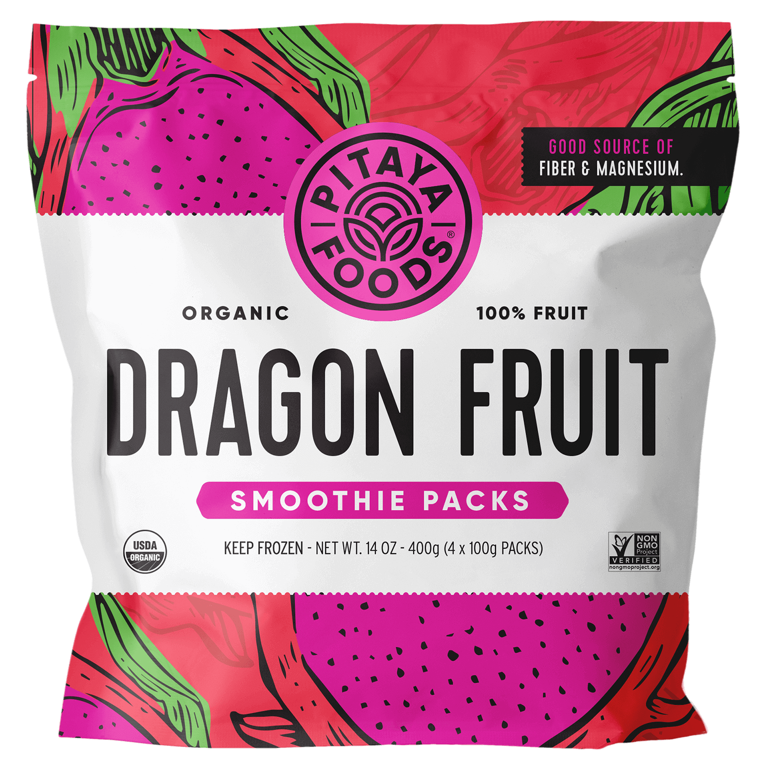 Organic Dragon Fruit Smoothie Packs