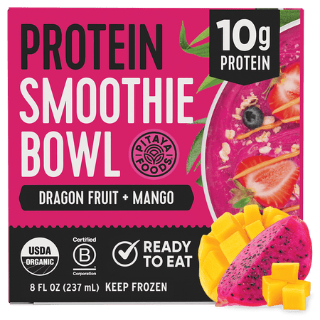 Organic Protein Dragon Fruit Mango Smoothie Bowl