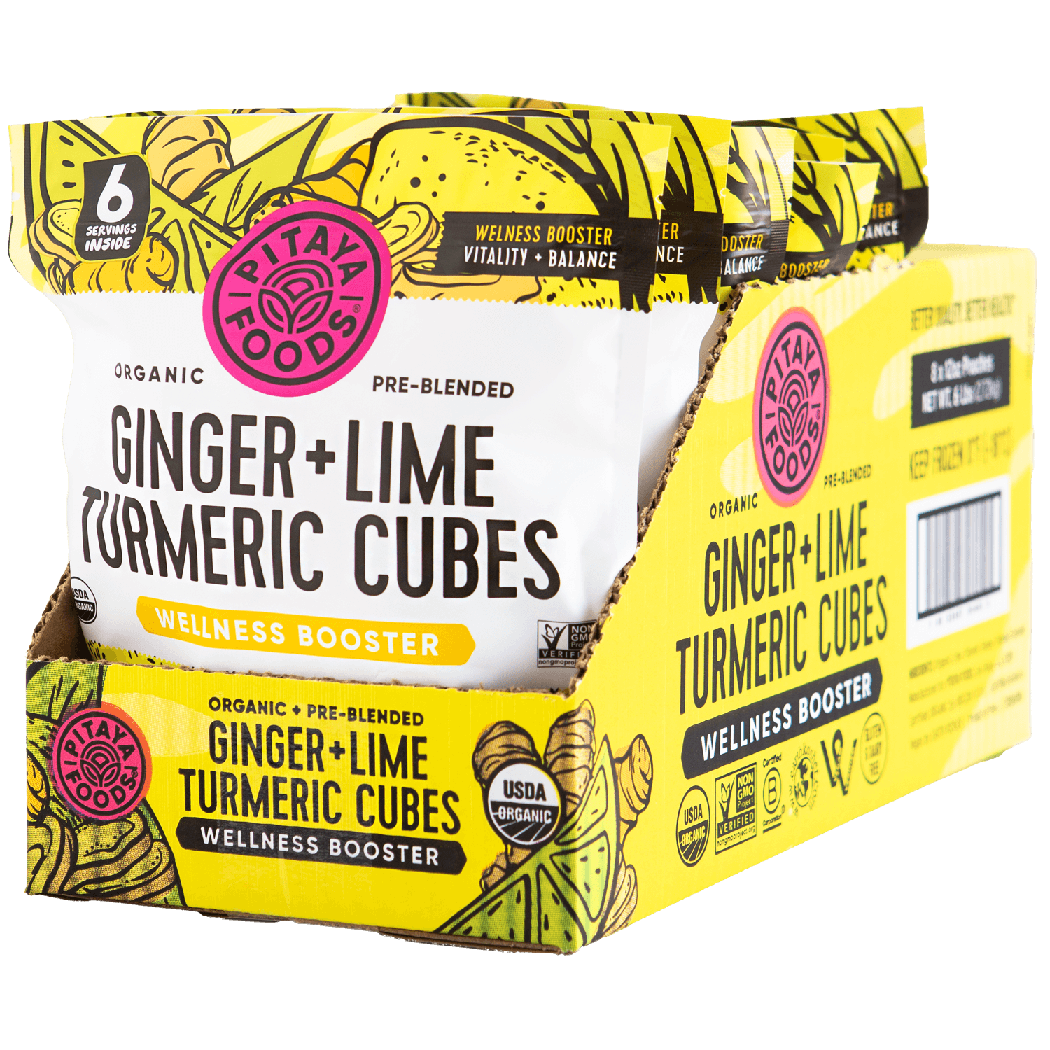 Organic Ginger Lime Turmeric Wellness Booster Case