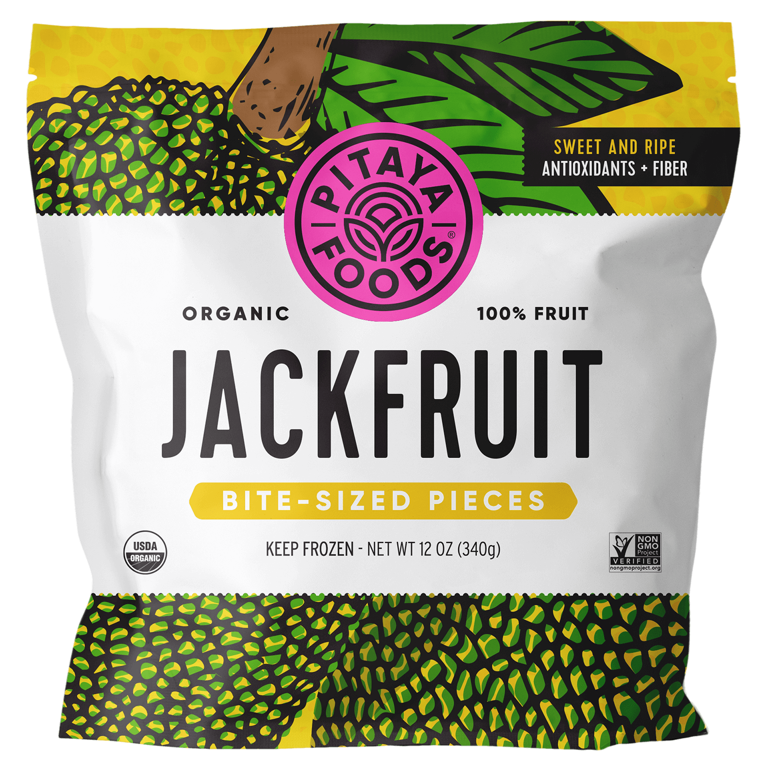 Pitaya Foods Organic Jackfruit Snack-Sized Pieces