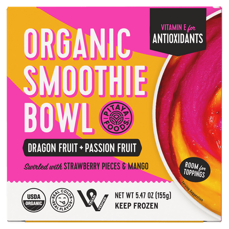 Organic Dragon Fruit and Passion Fruit Smoothie Bowl