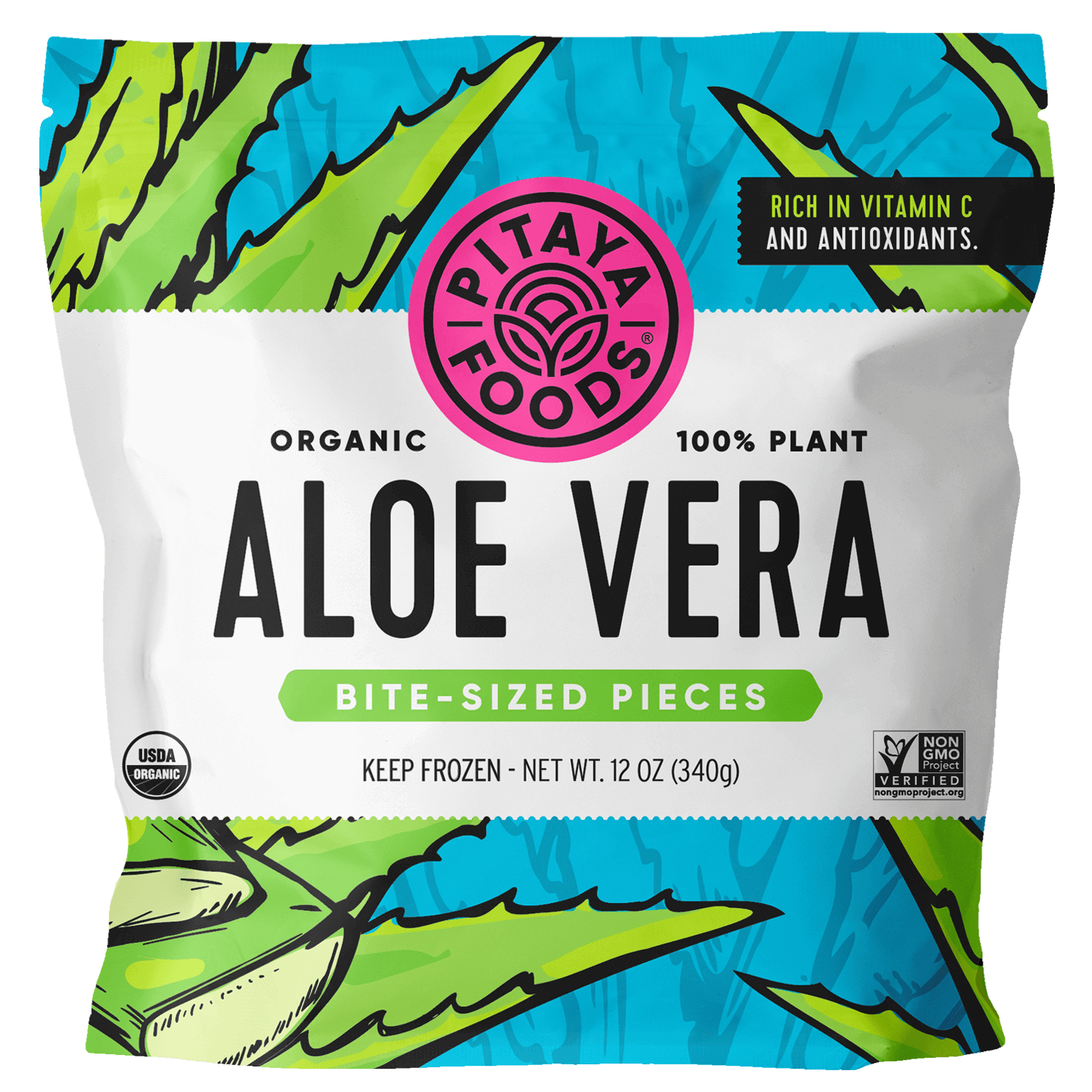 Organic Aloe Vera Bite-Sized Pieces
