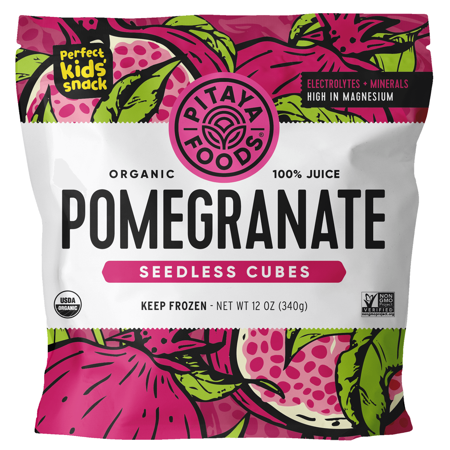 Organic Pomegranate Seedless Cubes