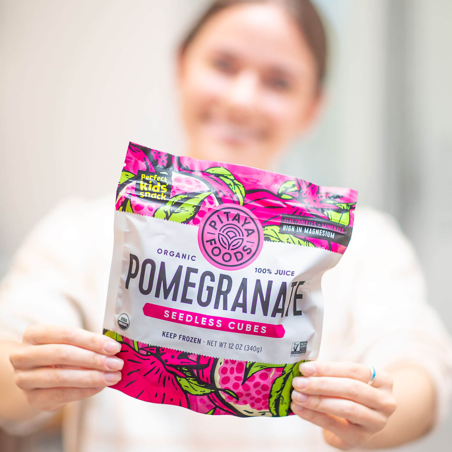 Organic Pomegranate Seedless Cubes