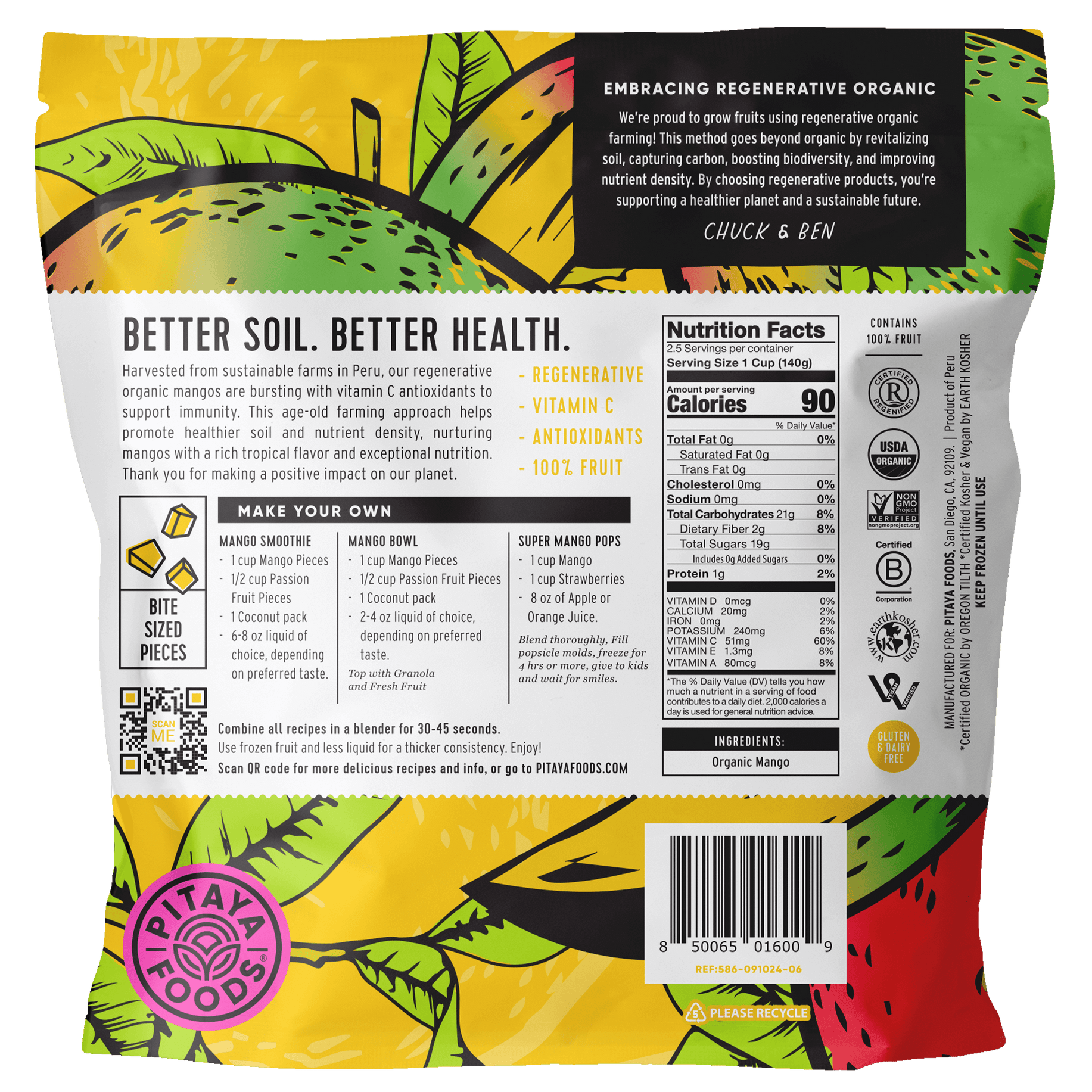 Regenerative Organic Mango Bite-Sized Pieces