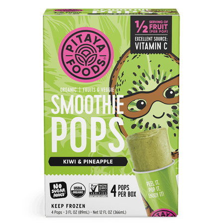 Organic Kiwi Pineapple Smoothie Pops
