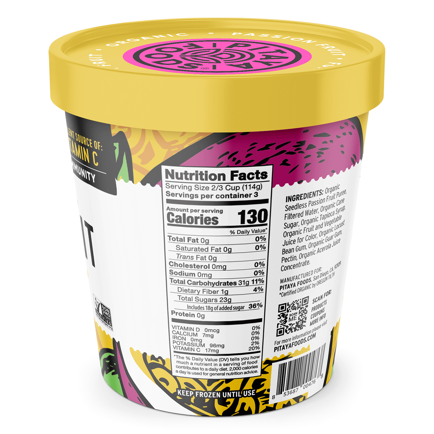 Organic Passion Fruit Sorbetter® Sorbet Pint
