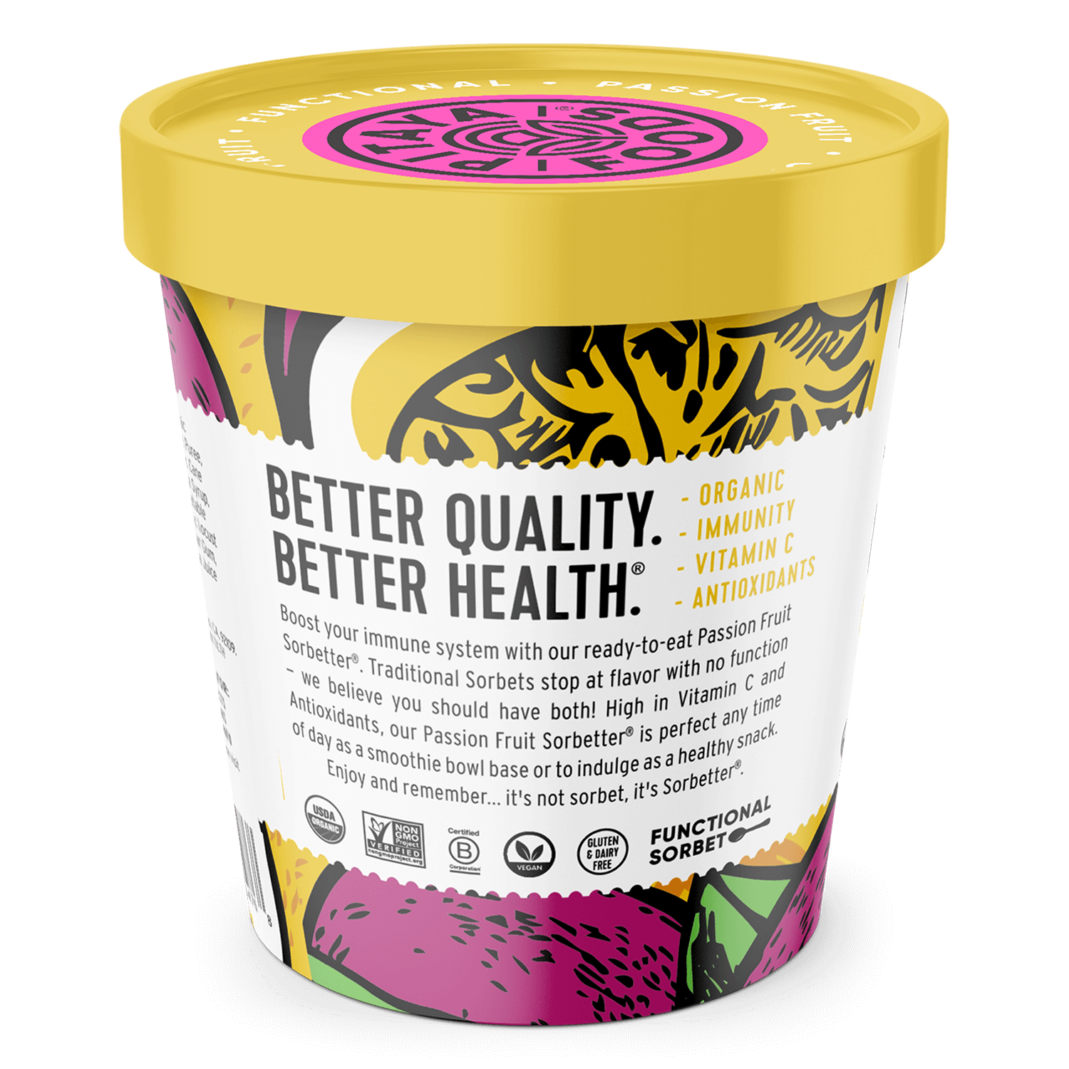 Organic Passion Fruit Sorbetter® Sorbet Pint