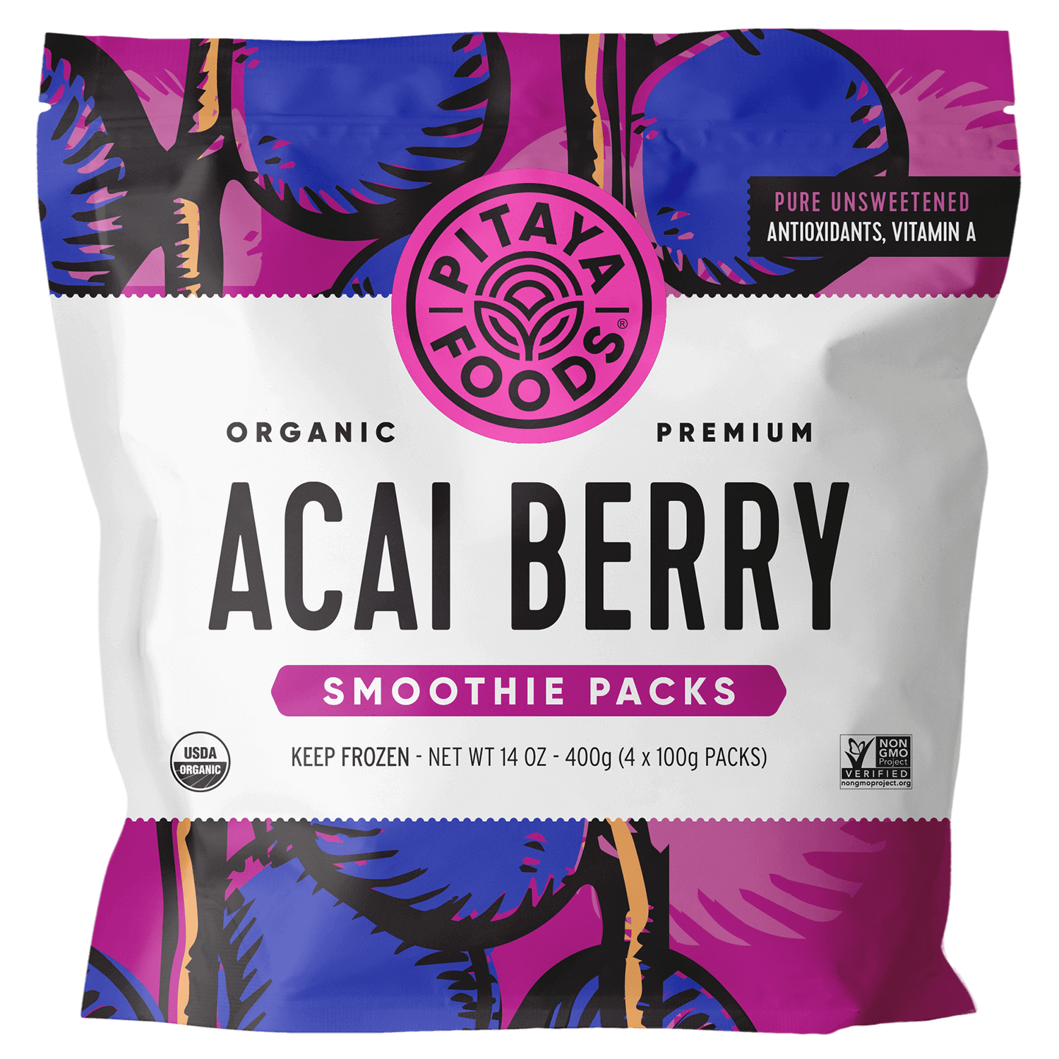 Acai Berry Smoothie Packs Pitaya Foods