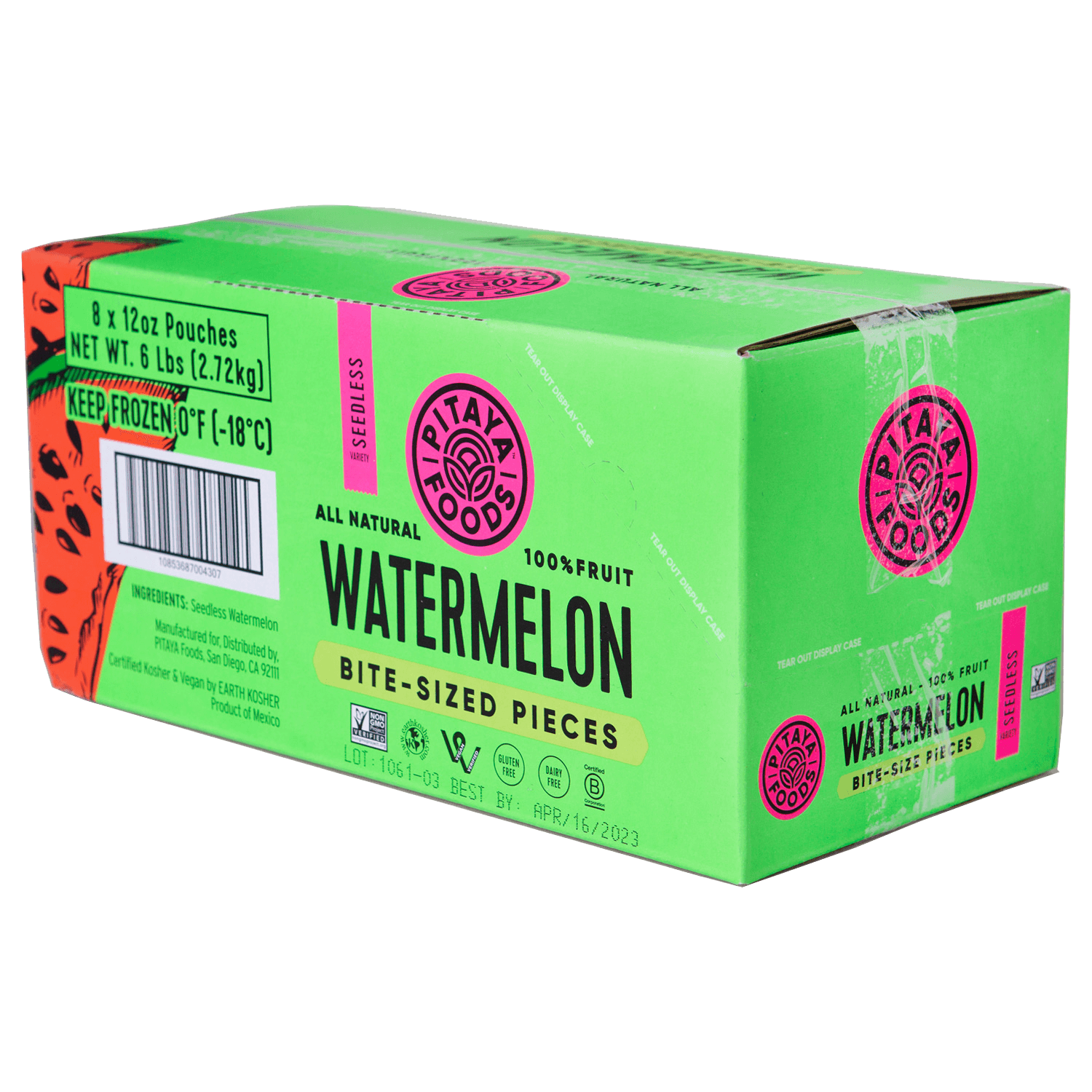 Natural Watermelon Snack-Sized Pieces Case