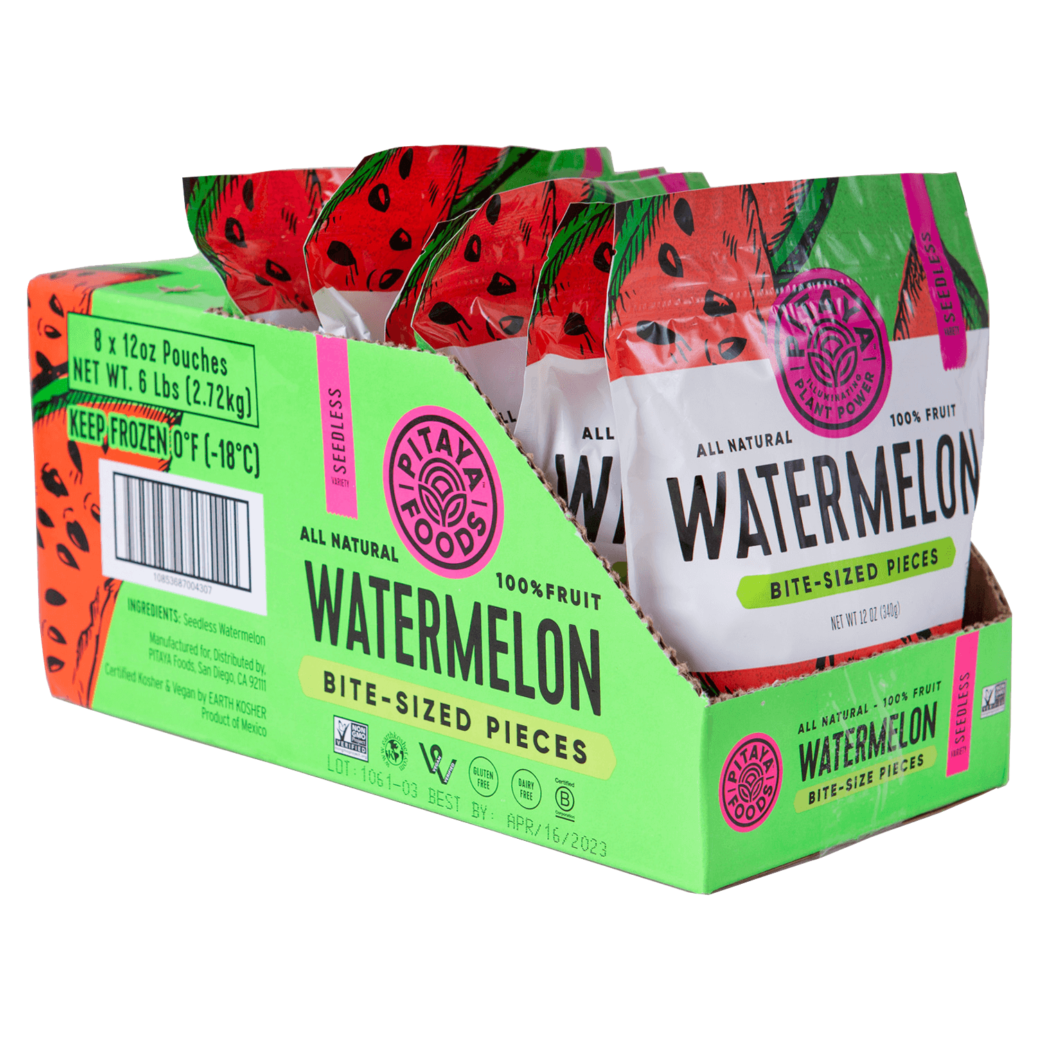 Natural Watermelon Snack-Sized Pieces Case